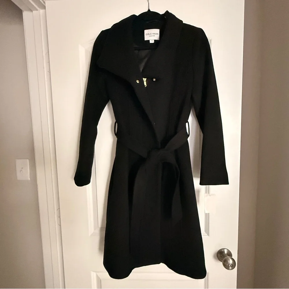 Cole Haan Signature Black Coat - Picture 1 of 4